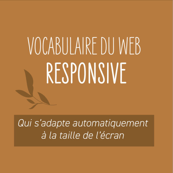 Vocabulaire du Web - Responsive design