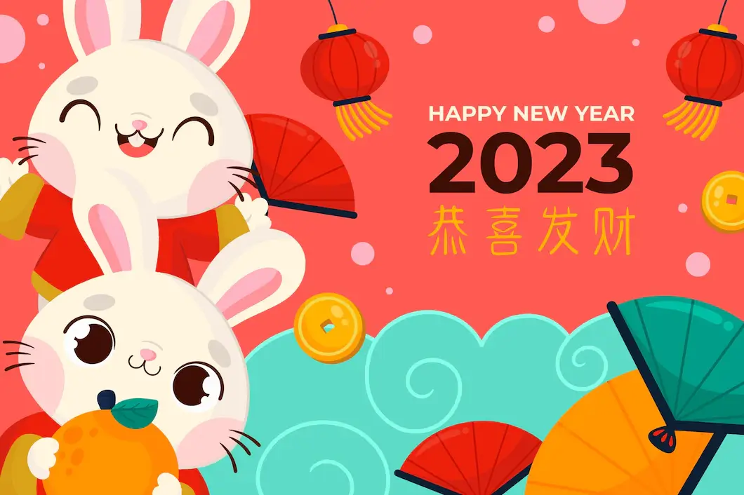 Nouvel an chinois - 2023, année du lapin