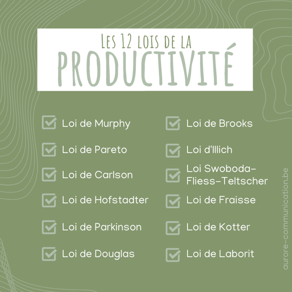 Les 12 lois de la productivité
