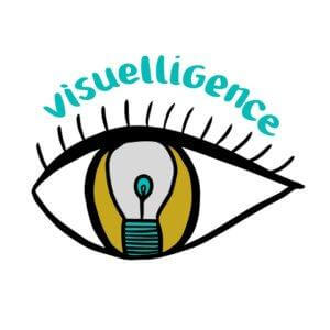 Logo Visuelligence - Facilitation visuelle - Ariane Riveros